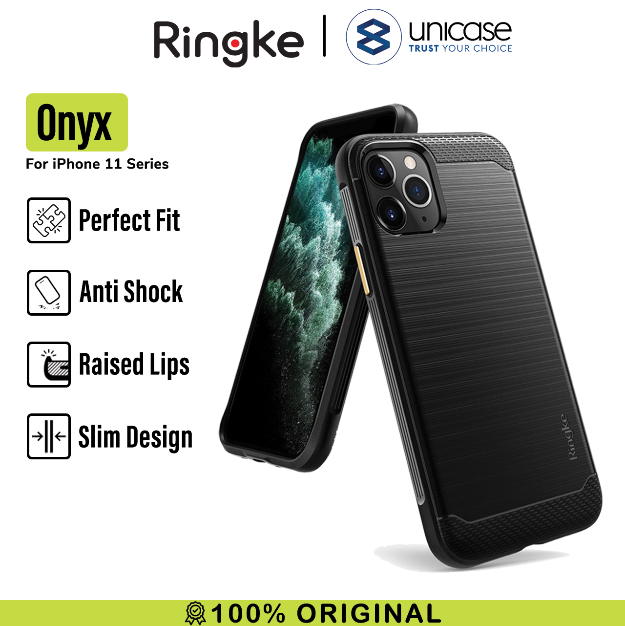 Case iPhone 11 Pro Max / 11 Pro / 11 Ringke ONYX Softcase Carbon Fiber