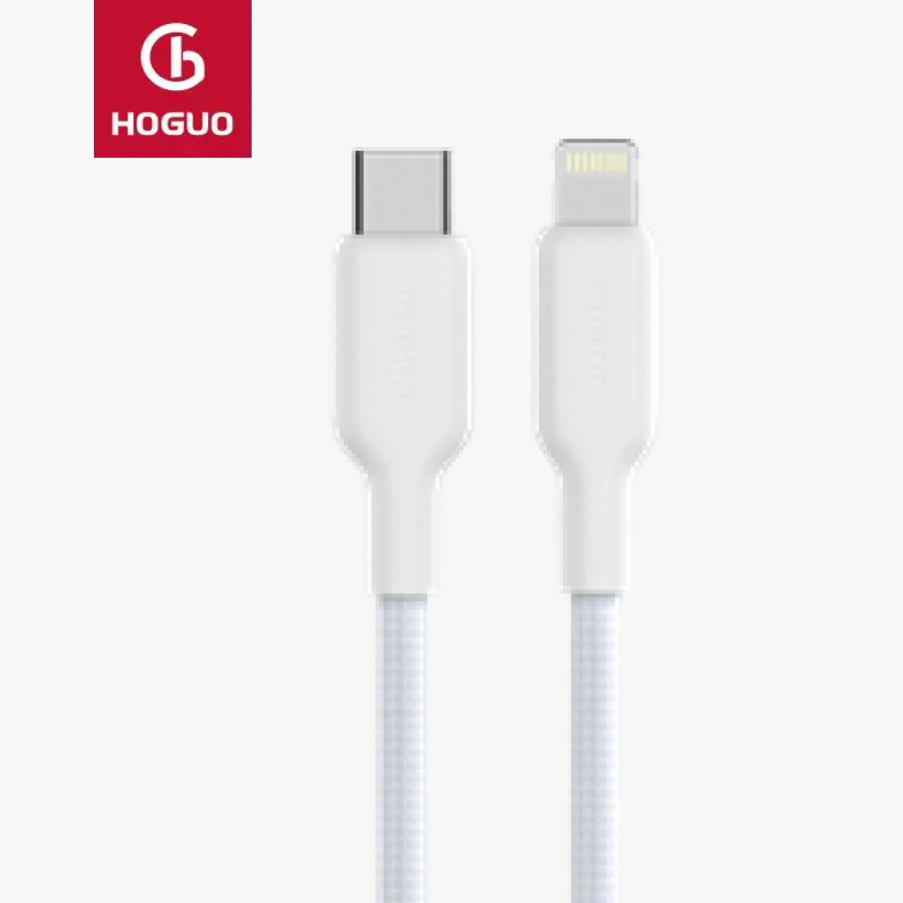 Hoguo Kabel Charger USB C - Lightning 3A 1m - White H1S