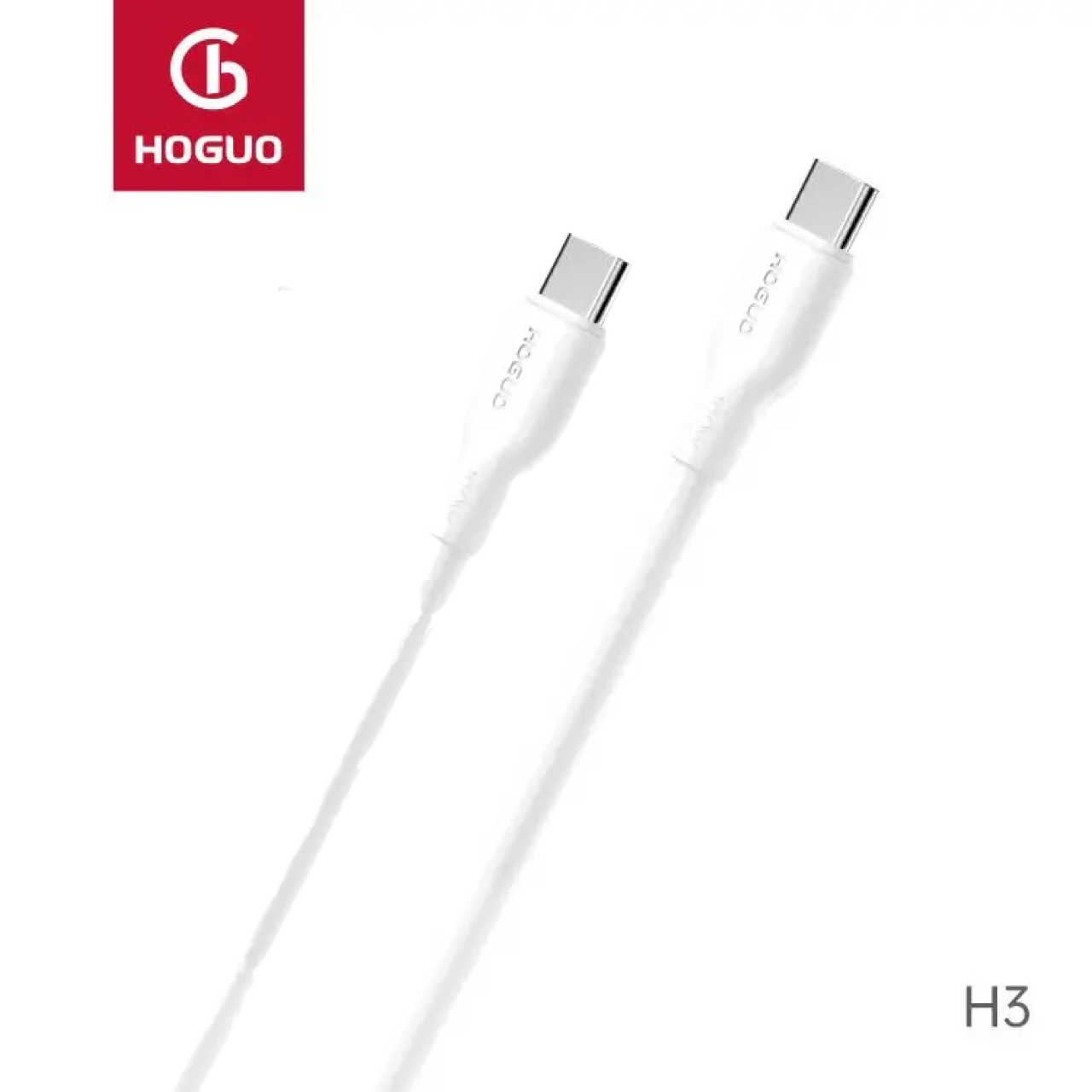 Hoguo Kabel Charger USB C - USB C 100W - White H3