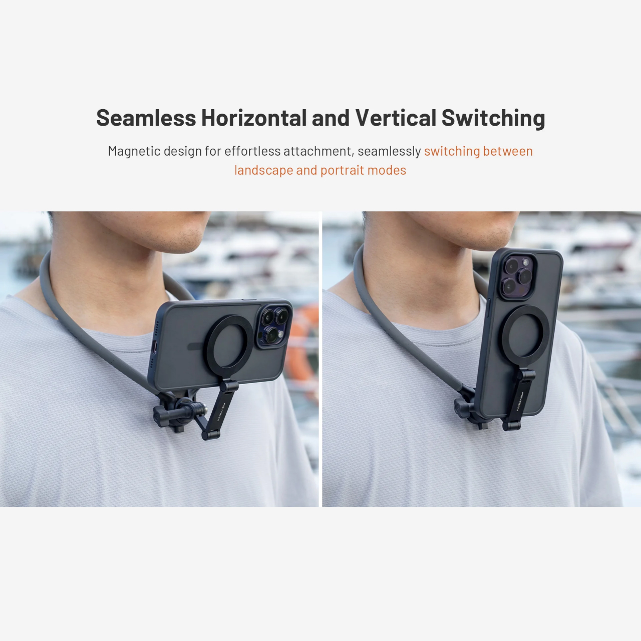 PGYTECH Neck Holder Magsafe CapLock Neck Mount - Black P-GM-238