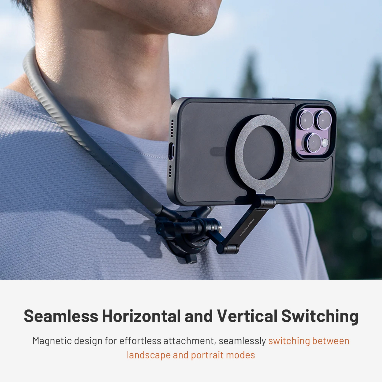 PGYTECH Neck Holder Magsafe CapLock Neck Mount - Black P-GM-238