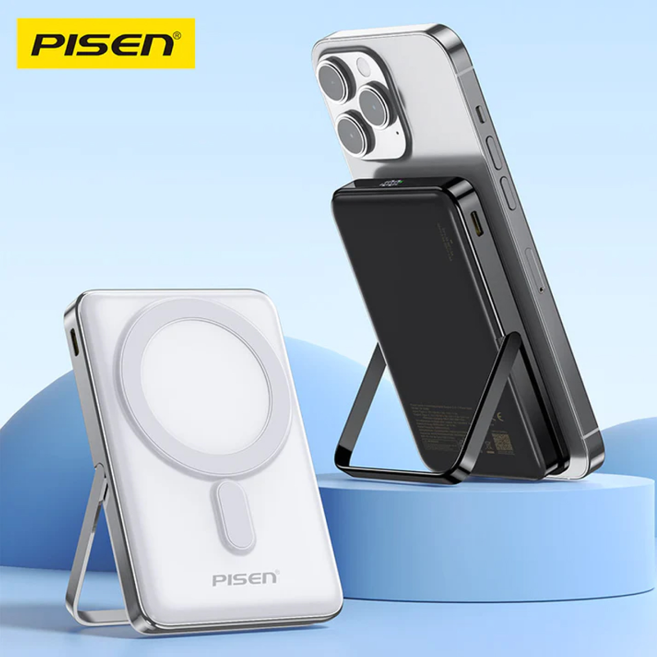 Pisen Powerbank Magsafe Stand 10000mAh 1C 30W - Black TP-D080