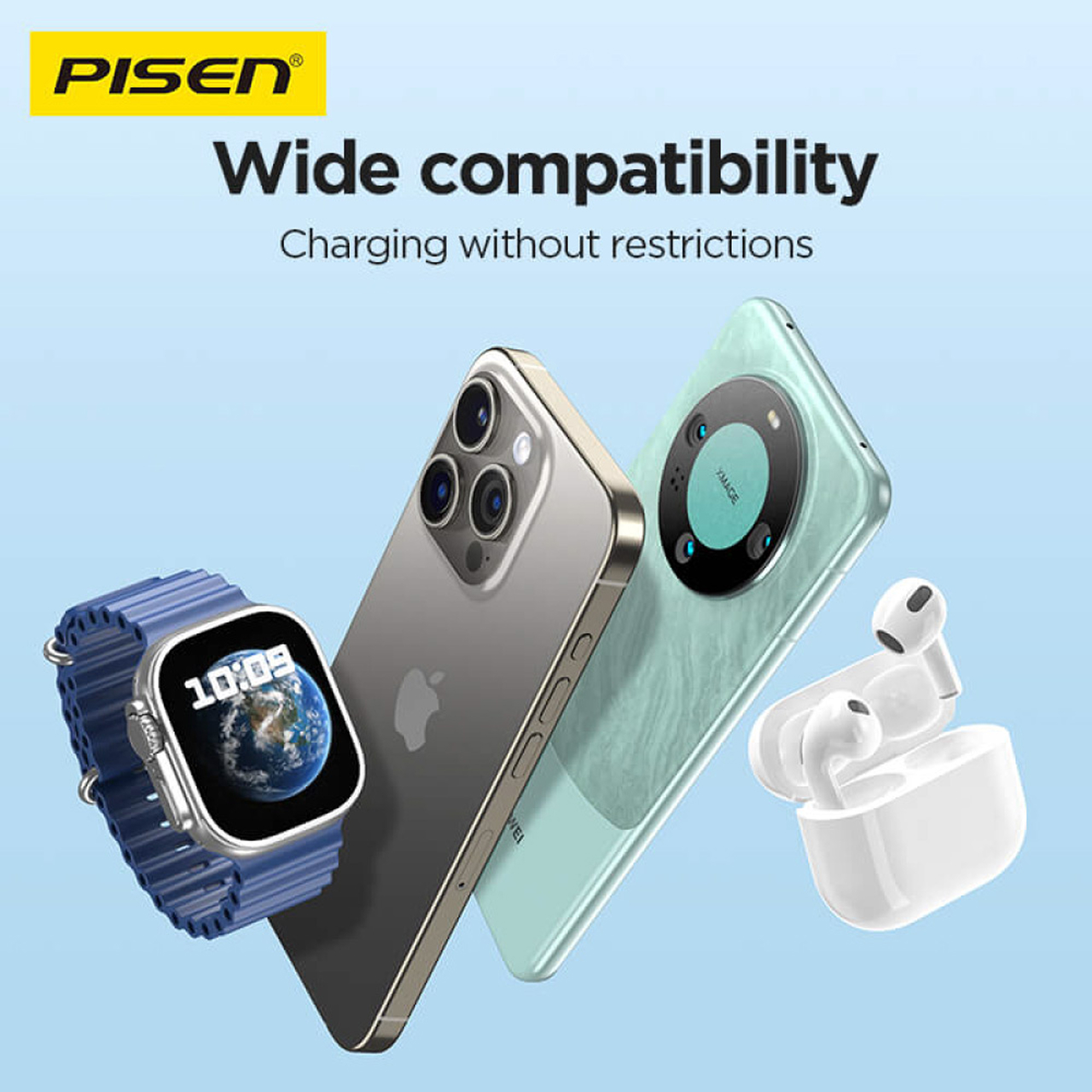 Pisen Powerbank Magsafe 10000mAh 1A 1C 20W - White TP-D111
