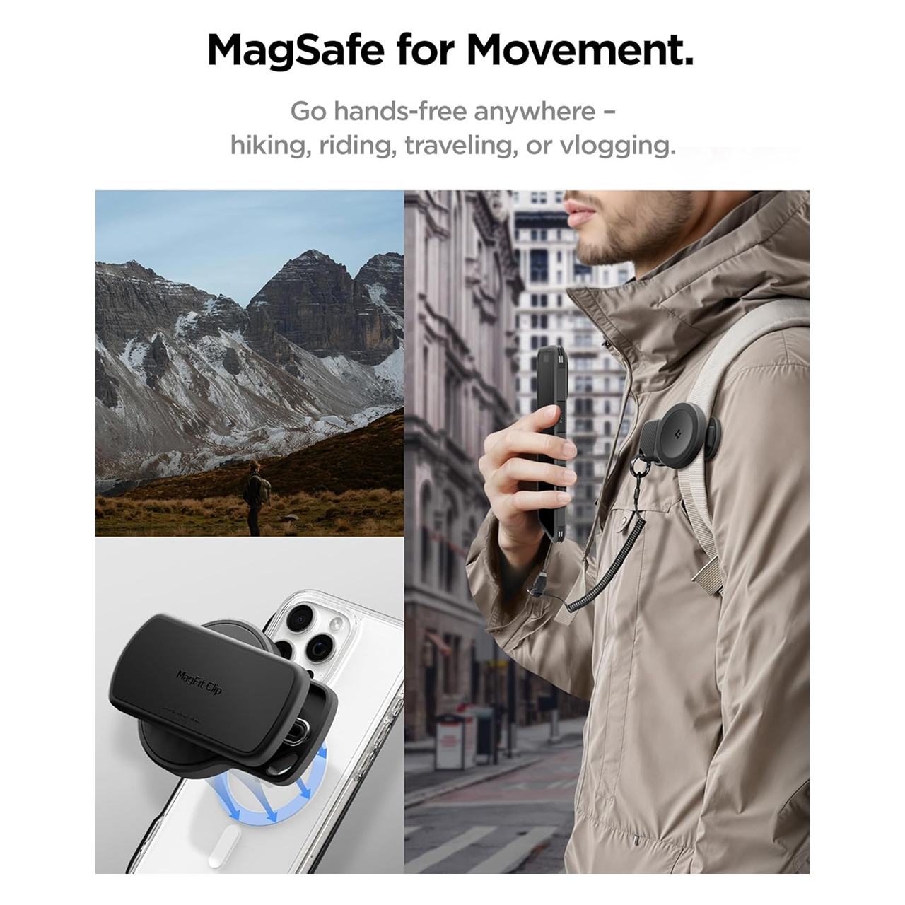Spigen Phone Holder Magsafe MagFit Clip - Black AMP09122