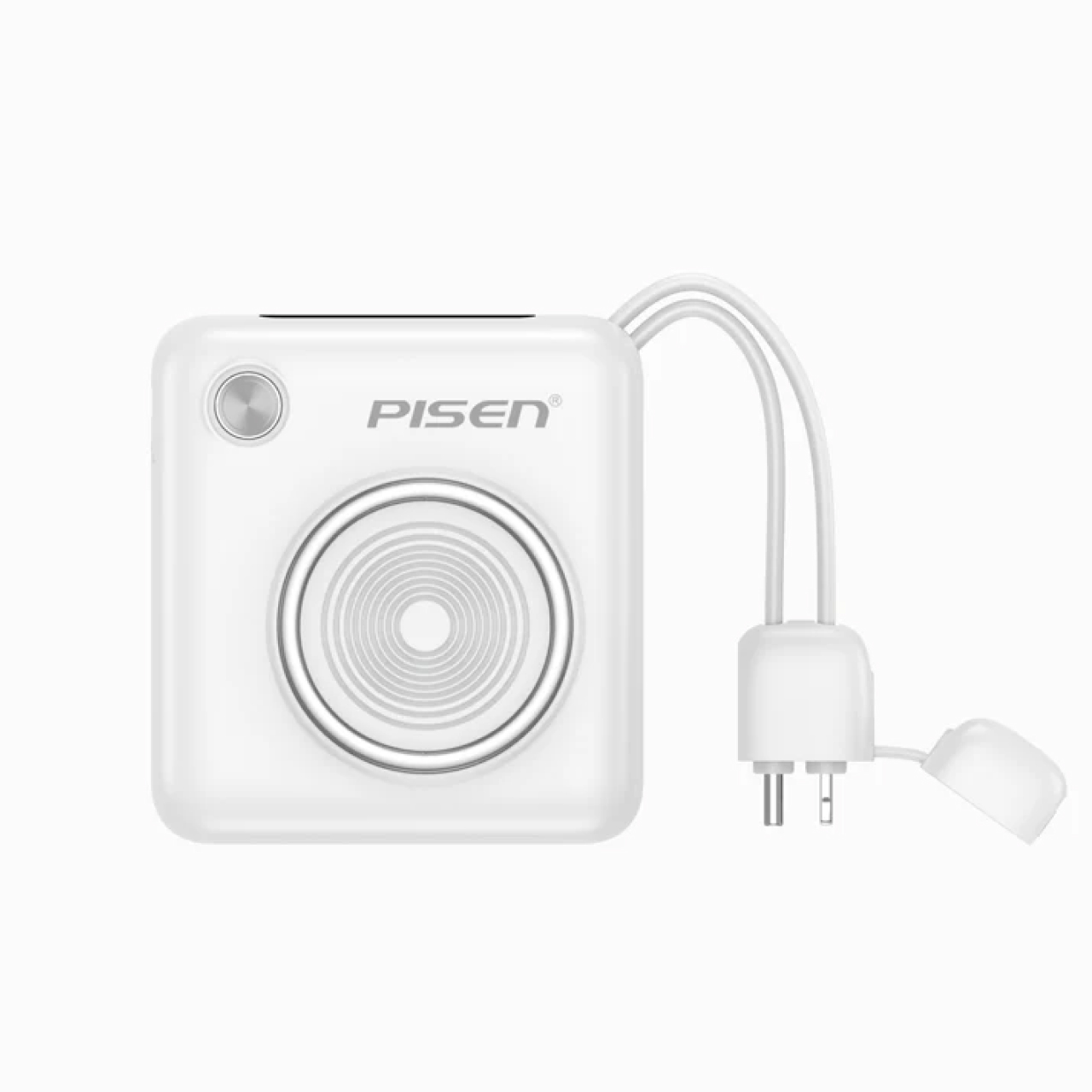 Pisen Powerbank 10000mAh 1C + Built-in USB C & Lightning 22.5W - White TP-D105