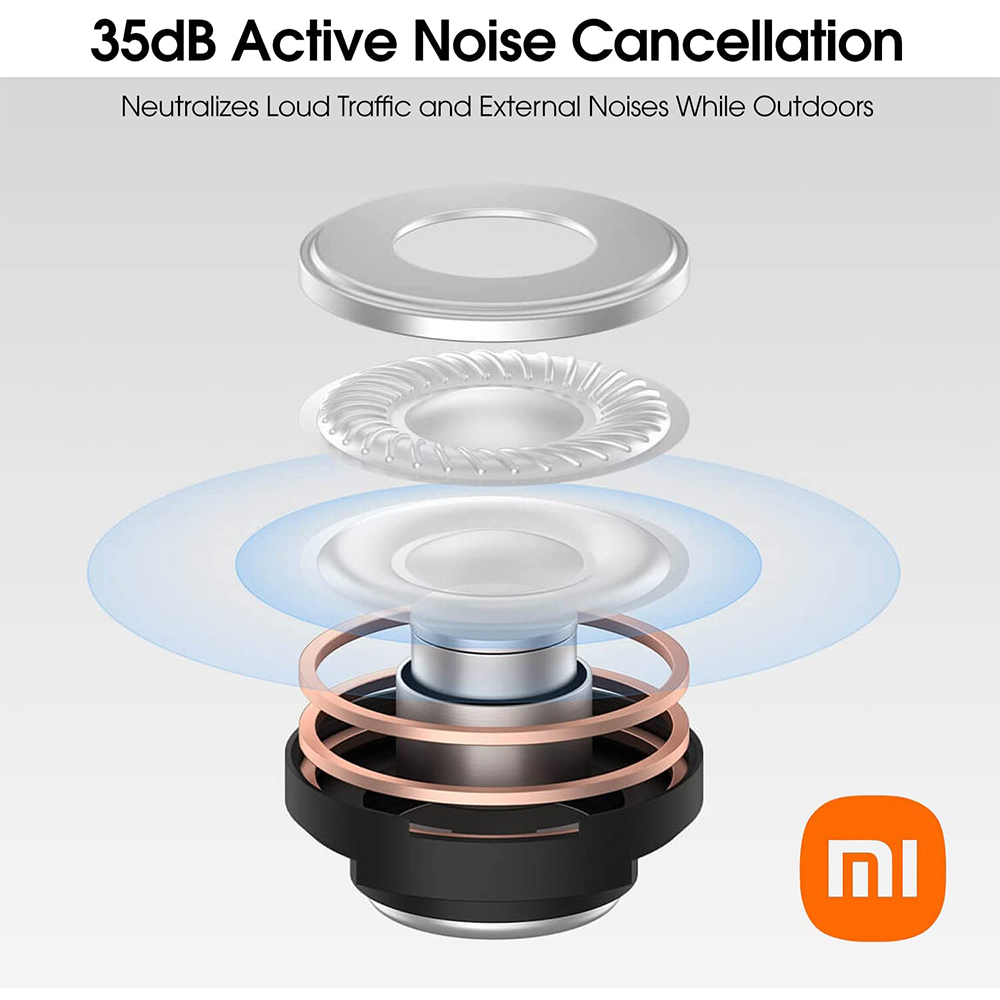 TWS Xiaomi Redmi Buds 3 Pro Wireless Earphone Bluetooth Qi Charge