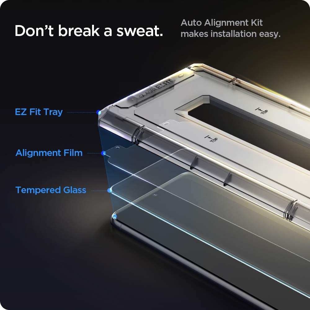 Tempered Glass Samsung Galaxy S21 Ultra S21 Plus Spigen Glas tR EZ Fit