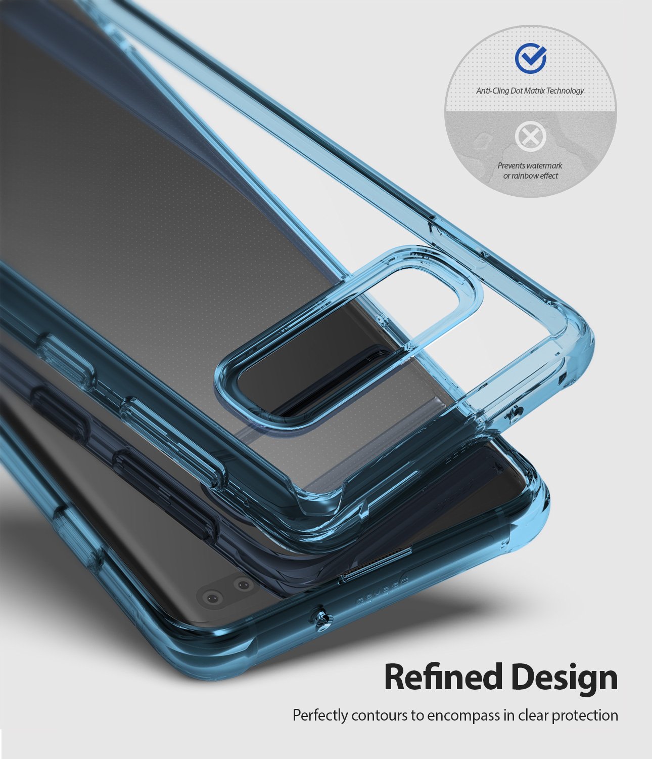 Case Galaxy S10 Plus / S10 / S10E Ringke FUSION Anti Crack Clear Case