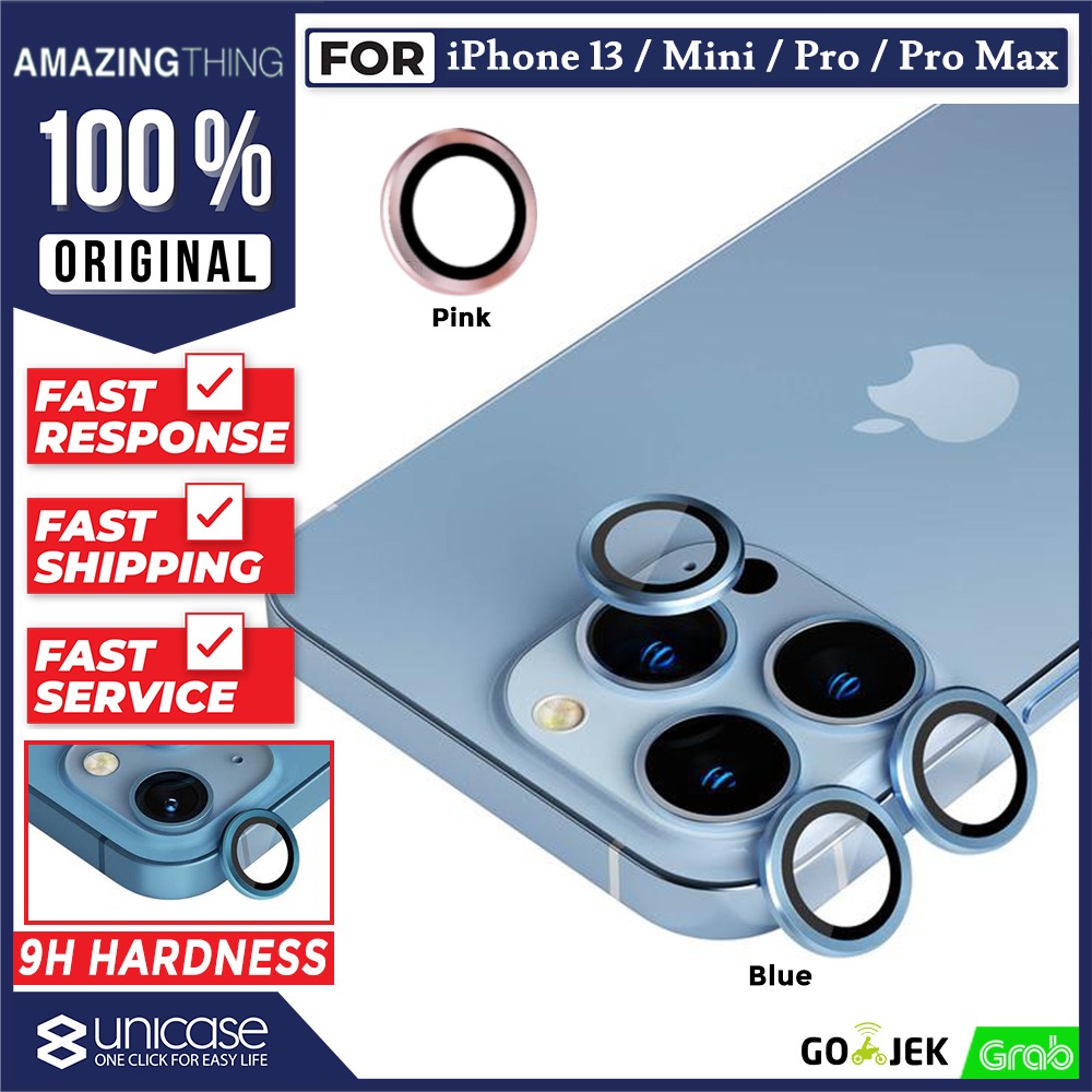 Camera Lens Protector iPhone 13 Pro Max Mini Amazingthing 3D 9H Glass