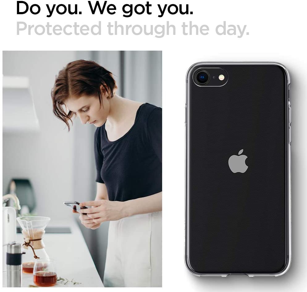 Case iPhone SE 2020/ 8 / 7 Spigen Liquid Crystal Clear Softcase Casing