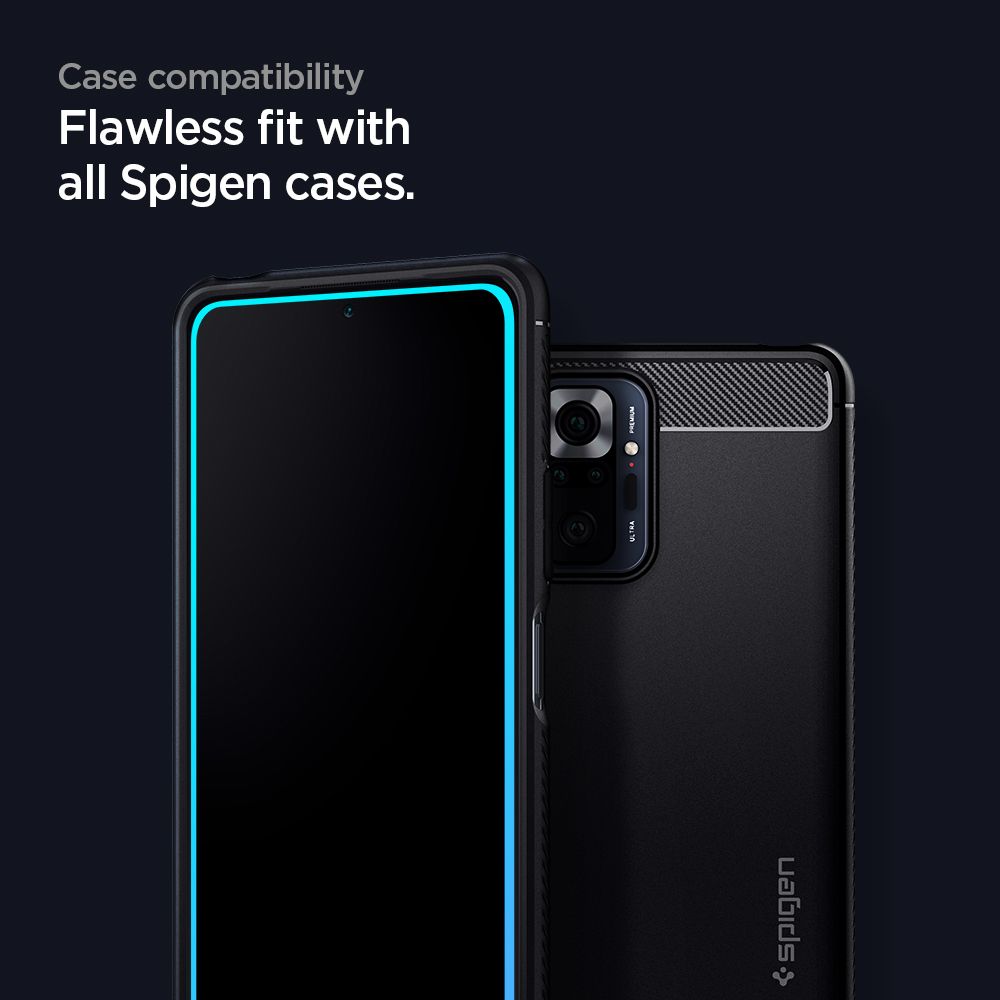 Tempered Glass Xiaomi Redmi Note 10 /10s/ Pro Max Spigen Full Cover