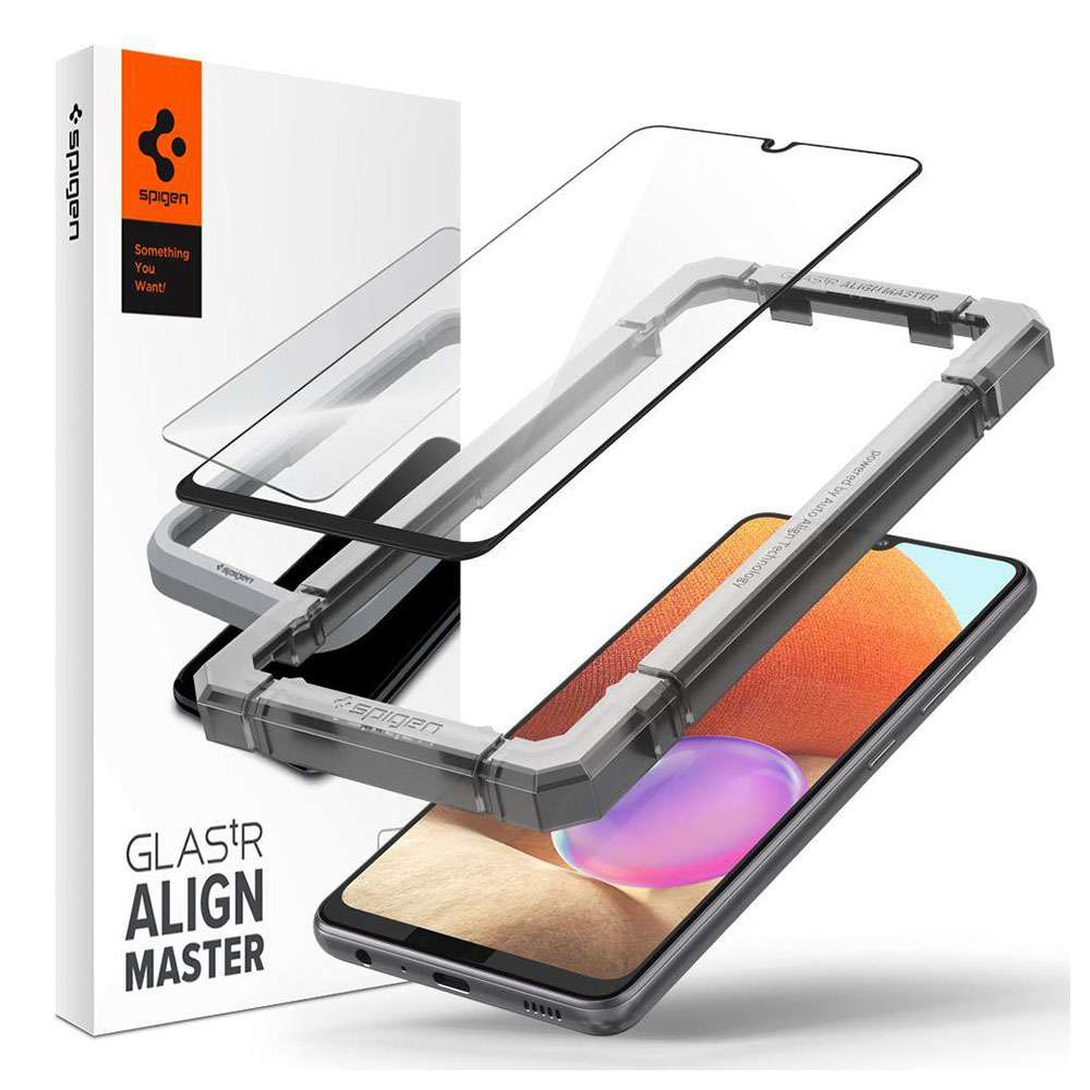 Tempered Glass Samsung Galaxy A32 4G Spigen AlignMaster Full Cover