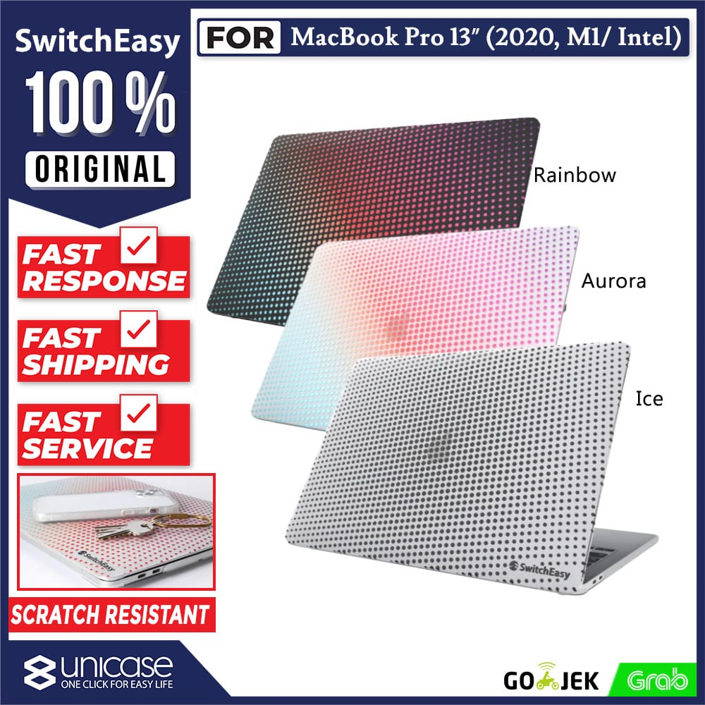 Case Macbook Pro / Air 13 (2020) SwitchEasy Dots Hardcase Motif Casing