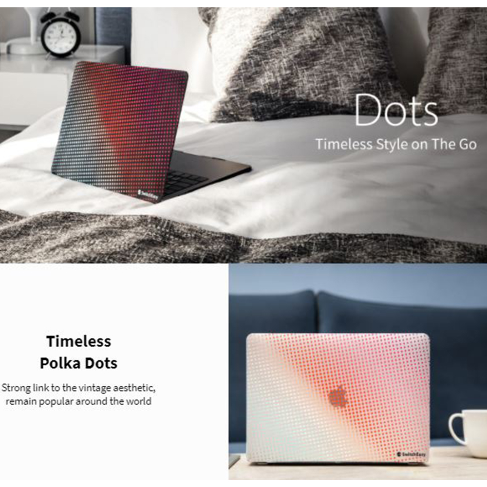Case Macbook Pro / Air 13 (2020) SwitchEasy Dots Hardcase Motif Casing