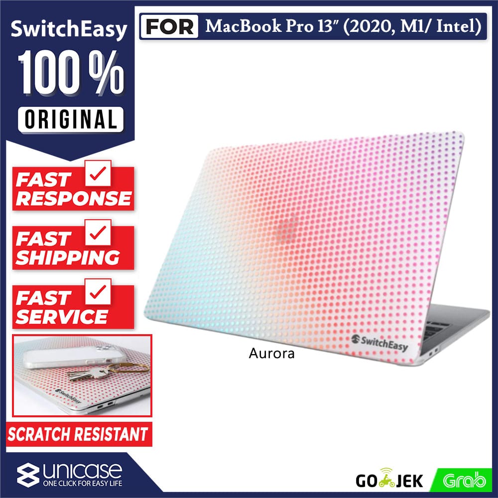 Case Macbook Pro / Air 13 (2020) SwitchEasy Dots Hardcase Motif Casing
