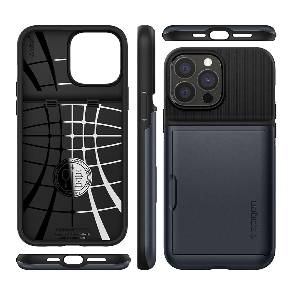 Case iPhone 13 Pro Max Mini Spigen Slim Armor Card Slot Wallet Casing
