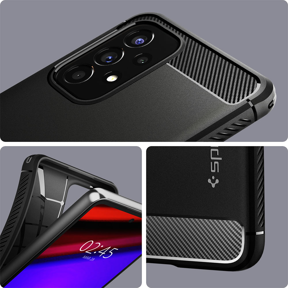 Case Samsung Galaxy A53 / A73 Spigen Rugged Armor Carbon TPU Casing