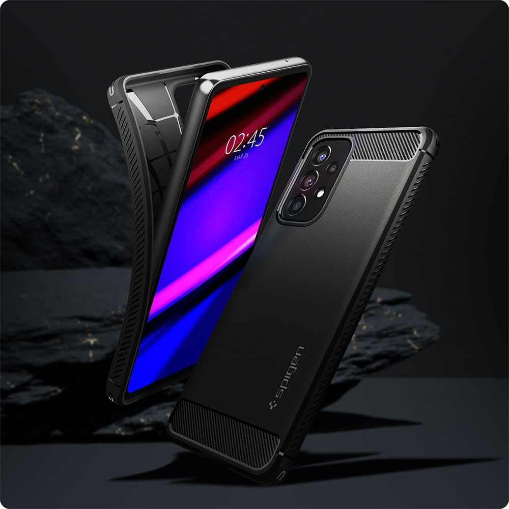 Case Samsung Galaxy A53 / A73 Spigen Rugged Armor Carbon TPU Casing