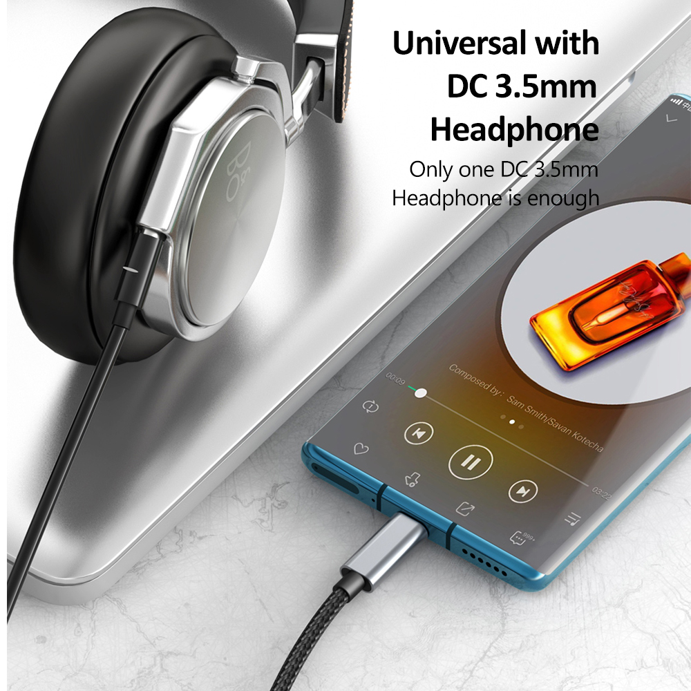 Cable Adapter 2in1 USB C to C Jack Audio 3.5mm MCDODO Audio Converter