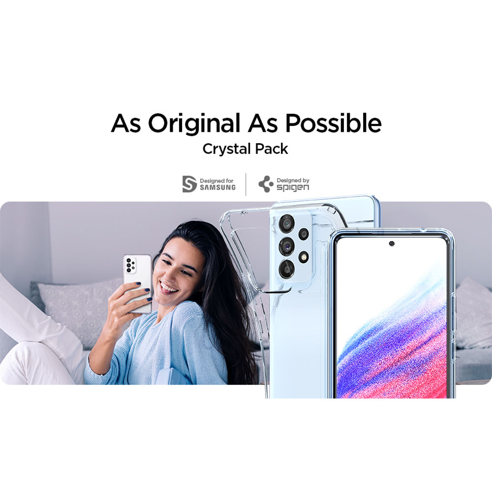 Case Tempered Glass Samsung Galaxy A53 / A73 Spigen Crystal Pack Clear