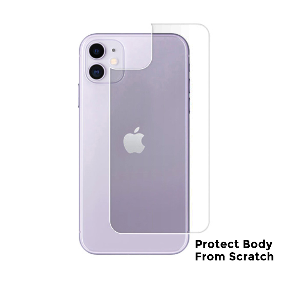 Skin Belakang iPhone 11 / Pro / Pro Max RhinoShield Back Garskin Clear