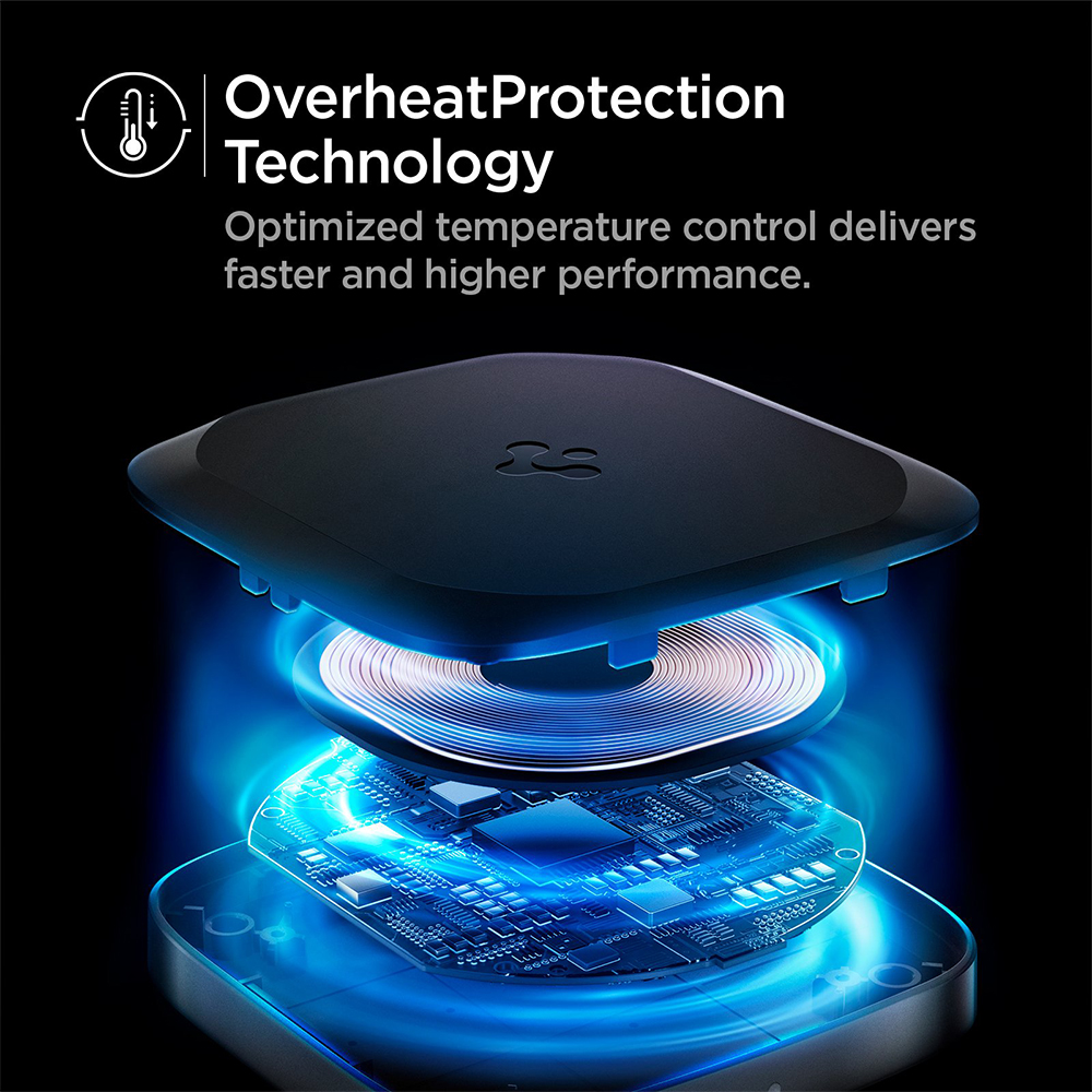 Wireless Charger Pad Spigen 15W USB C iPhone /Android Qi Fast Charging