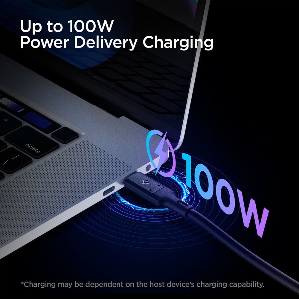 Spigen Kabel Charger USB C - USB C 100W ArcWire 0.8m - Black ACA02201