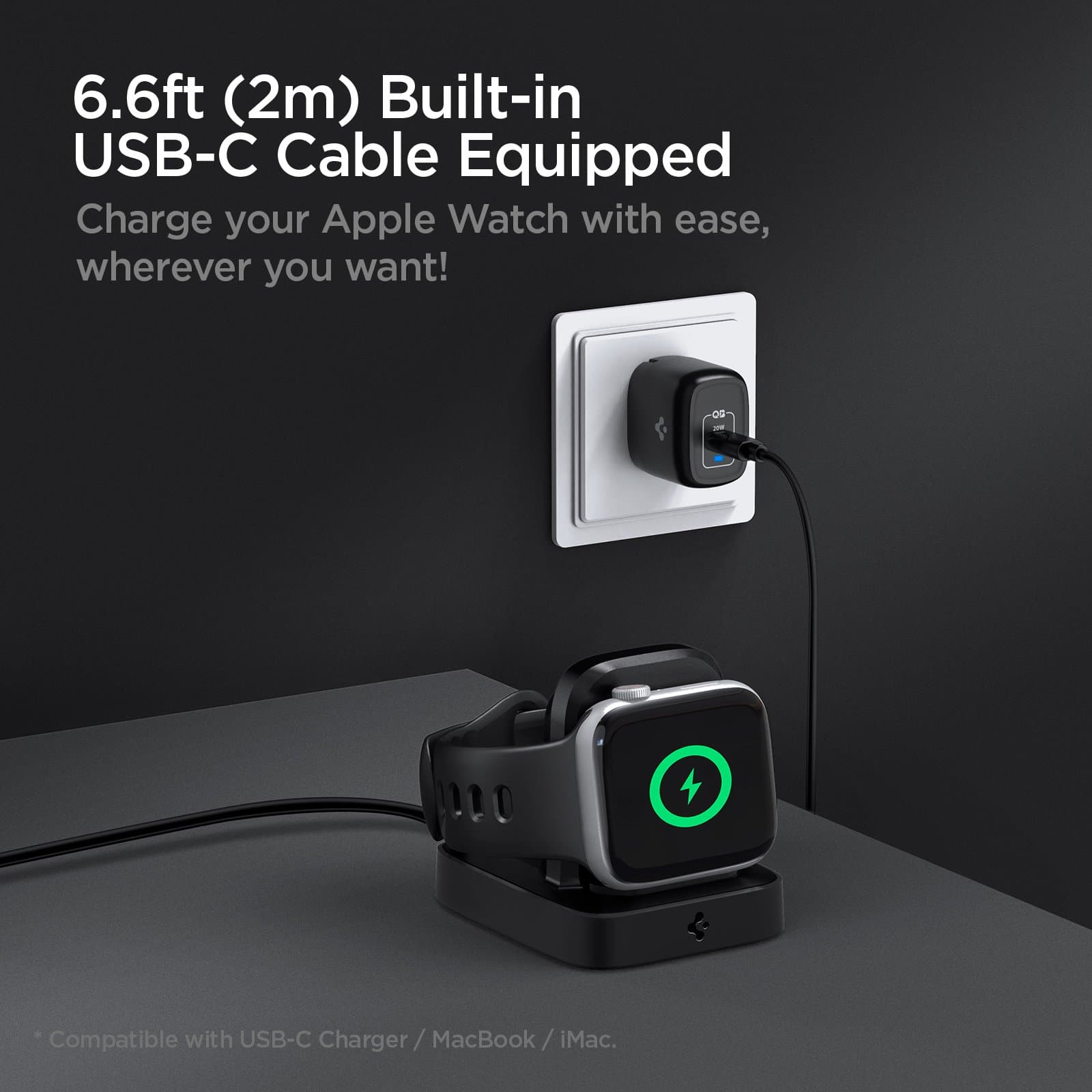 Stand / Dock Charger Apple Watch Spigen PowerArch ArchField Charging