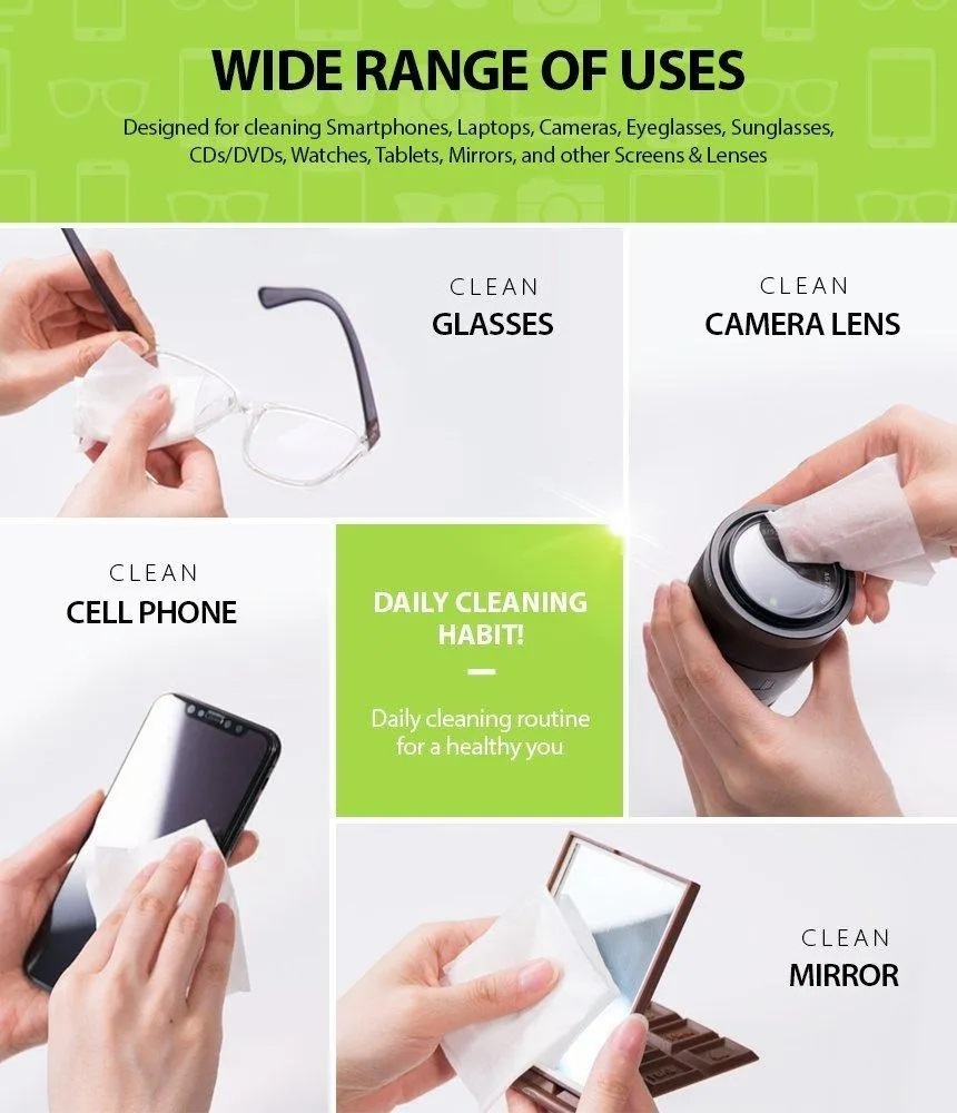 Ringke Screen & Lens Cleaner Wipe Pembersih Layar HP 50P (1 Box)