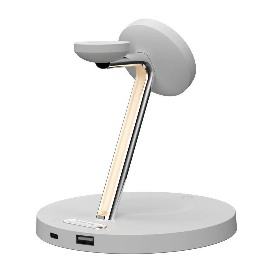 SwitchEasy MagPower 4 in 1 Magnetic Wireless Charging Stand - White GS-103-235-290-12