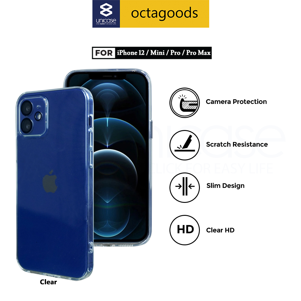 Case iPhone 12 Pro Max Mini Octagoods Camera Protection Soft Casing