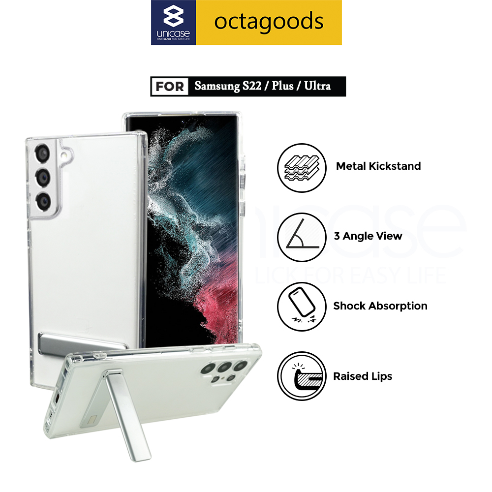 Case Samsung Galaxy S22 Ultra Plus 5G Octagoods Hybrid S Stand Casing