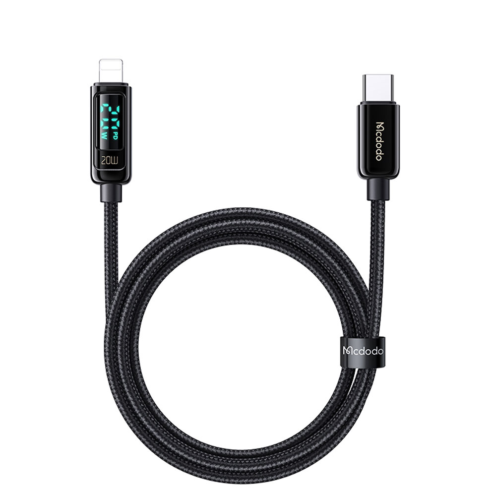 Cable Charger USB C to Lightning MCDODO PD 20W Braided Fast Charging