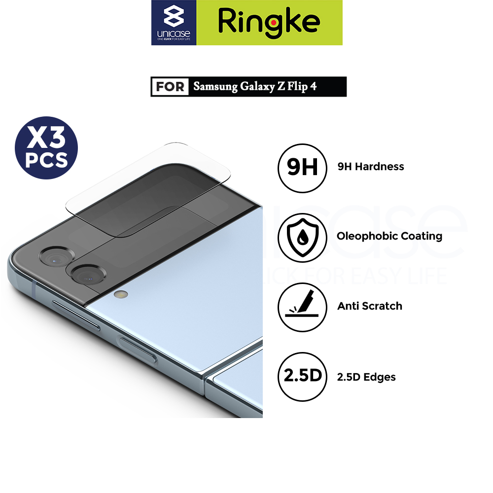 Tempered Glass Samsung Galaxy Z Flip 4 Ringke ID Clear Cover Display
