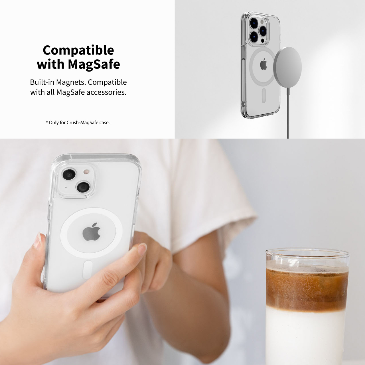 Case iPhone 15/ 14 Pro Max Plus SwitchEasy Crush MagSafe Slim Casing