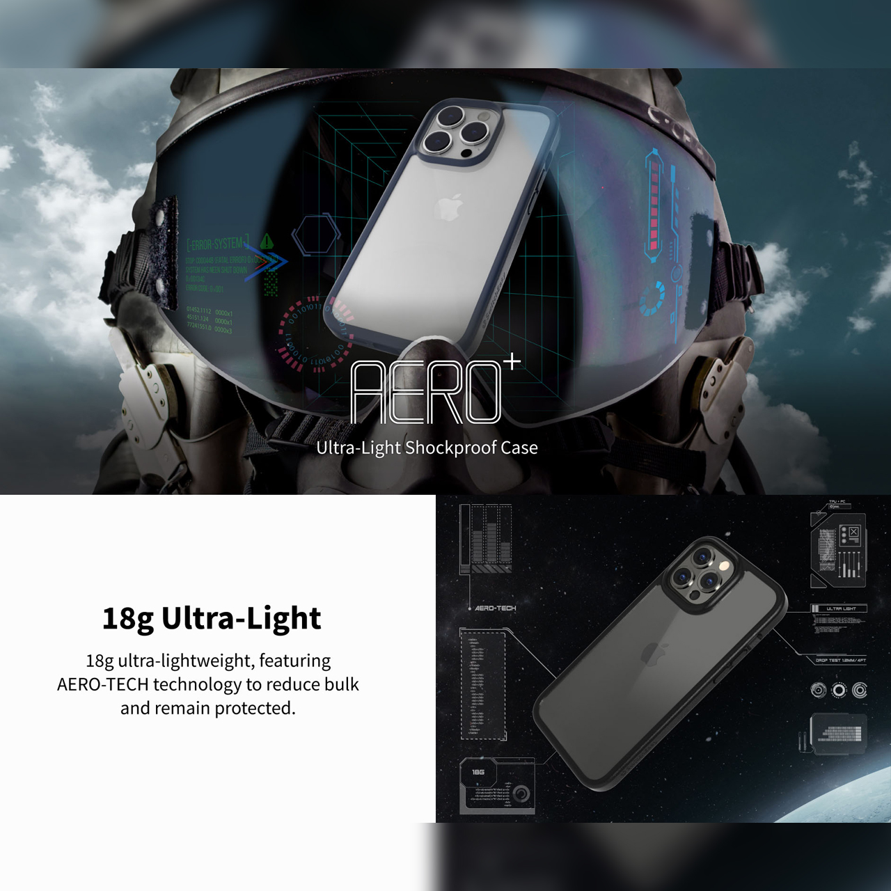 Case iPhone 15/14 Pro Max Plus SwitchEasy Aero Plus Anti Crack Casing