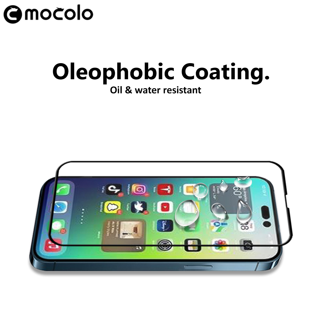Tempered Glass iPhone 14/13 Pro Max Plus Mocolo 2.5D Clear Anti Gores