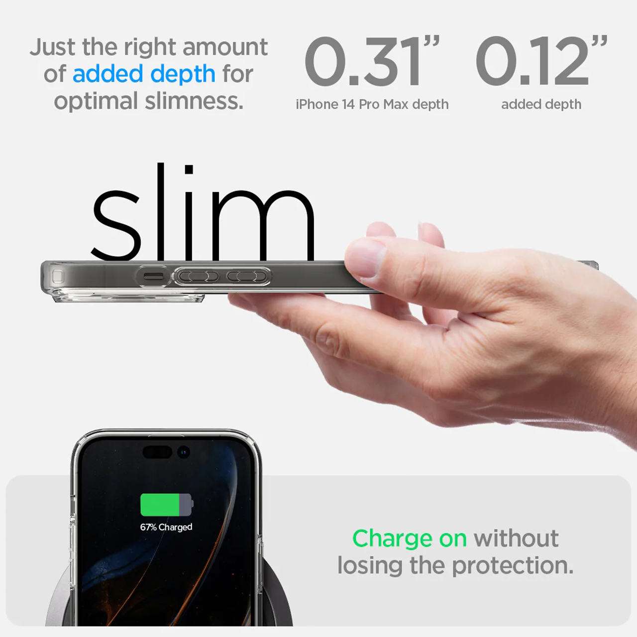 Case iPhone 14 Pro Max Plus Spigen Ultra Hybrid S Clear Stand Casing