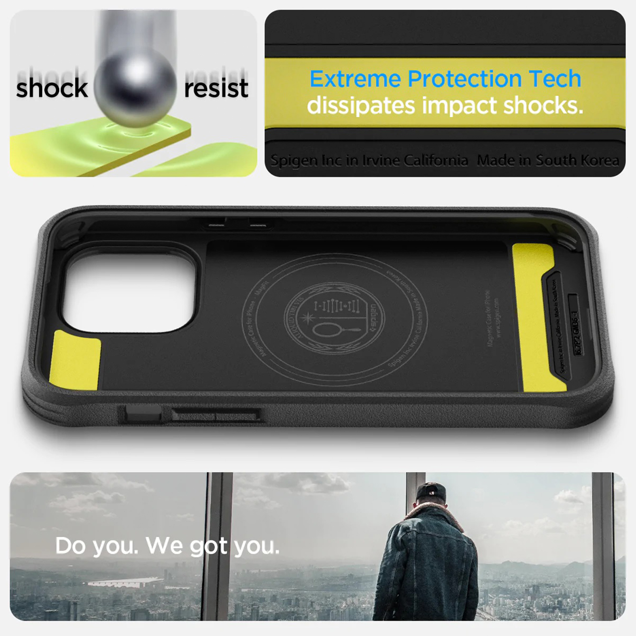 Case iPhone 14 Pro Max Plus Spigen Geo Armor MagSafe 360 Full Cover
