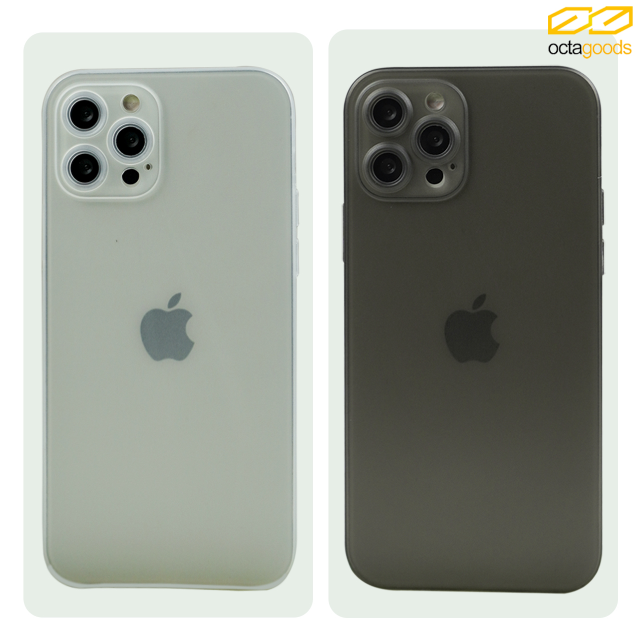 Case iPhone 12 Pro Max Mini Octagoods Matte Slim Camera Cover Hardcase