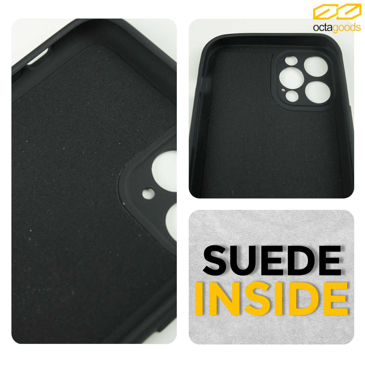 Case iPhone 12 Pro Max Mini Octagoods Camera Silicone Cover Softcase