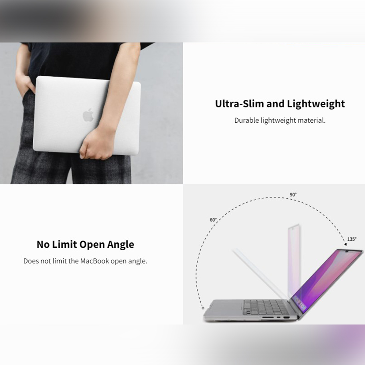 Case Macbook Air 13.6 M2 2022 SwitchEasy Touch Slim Hard Cover Casing