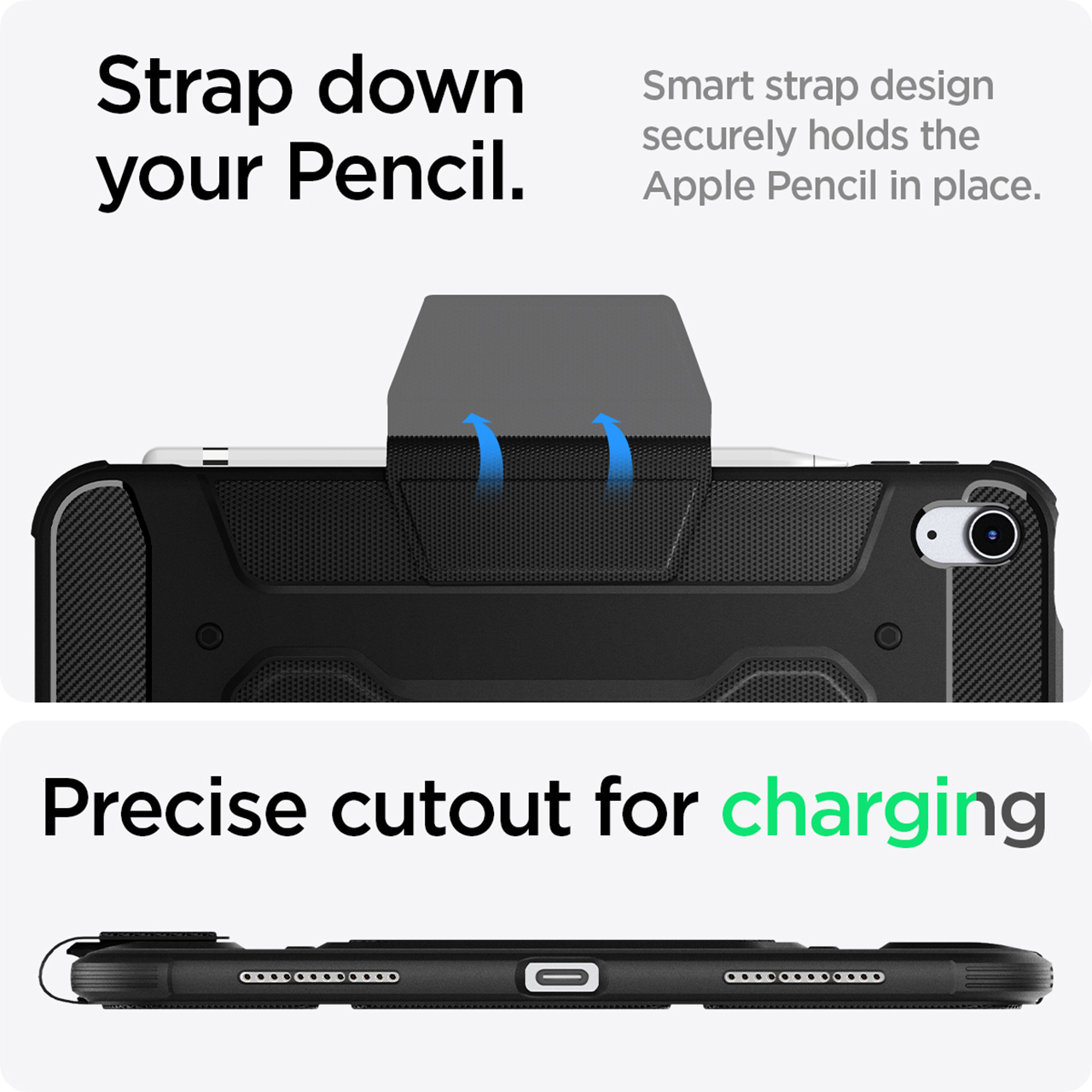 Spigen iPad 10.9" (2022) Rugged Armor Pro - Black ACS05417-1