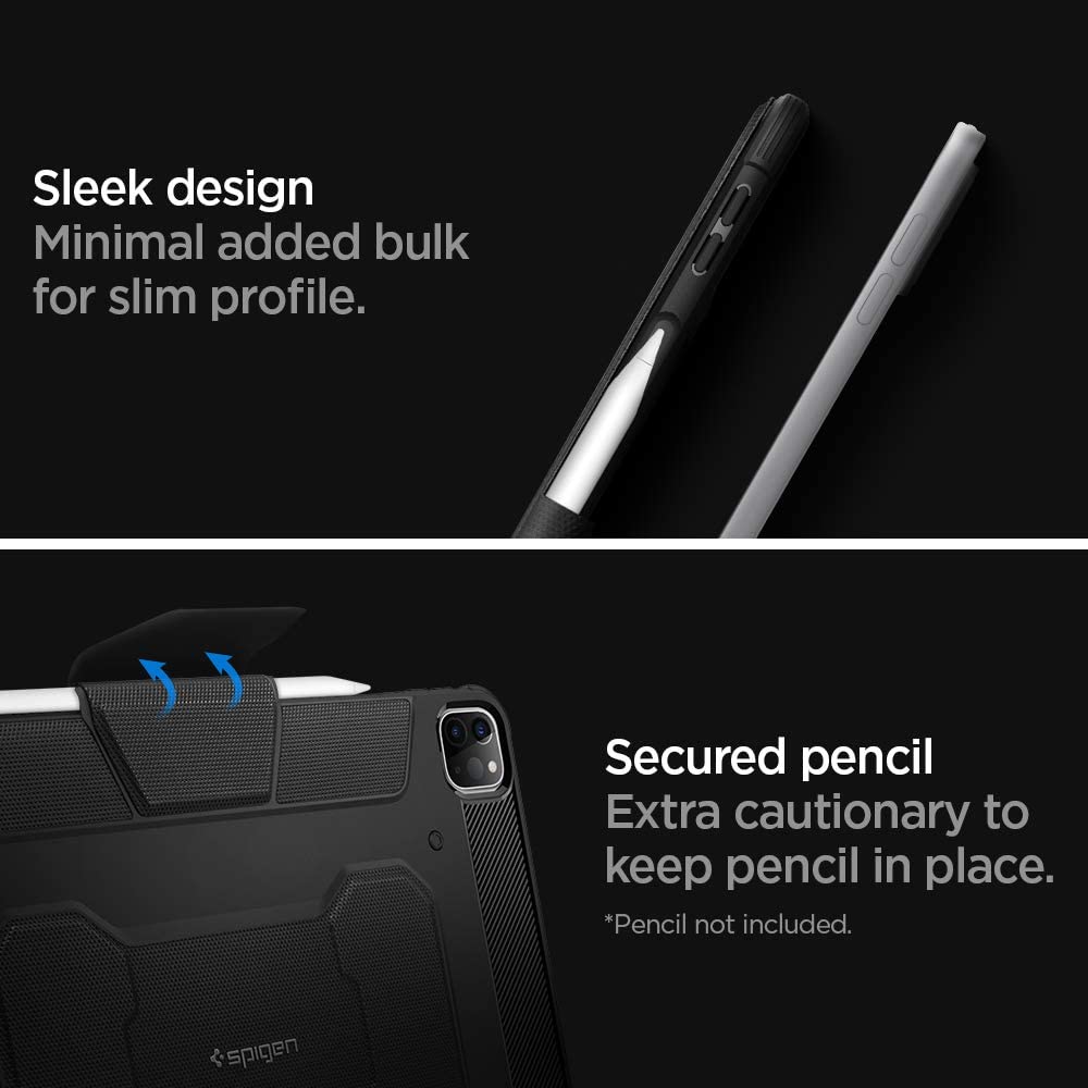 Case iPad Pro 12.9 2022/2021 Spigen Rugged Armor Pro Flip Cover Casing