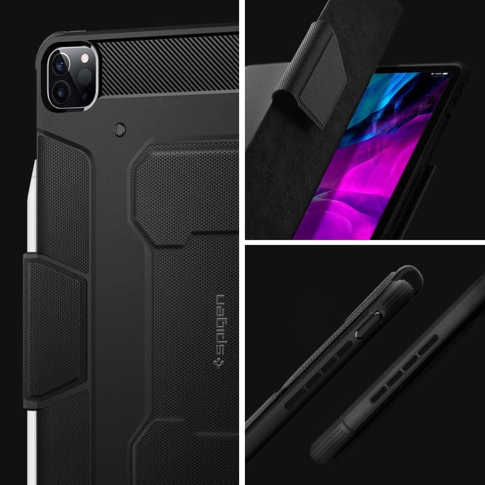 Case iPad Pro 12.9 2022/2021 Spigen Rugged Armor Pro Flip Cover Casing