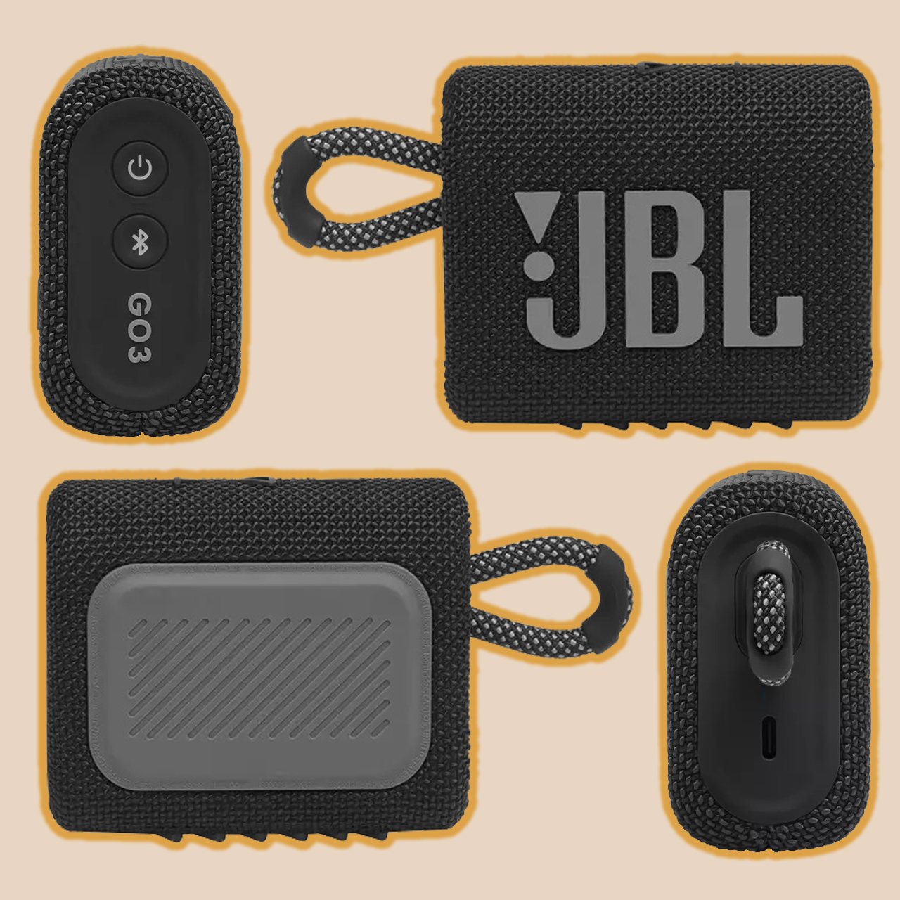 Speaker Wireless/Bluetooth Waterproof JBL GO 3 Mini Portable HD Audio