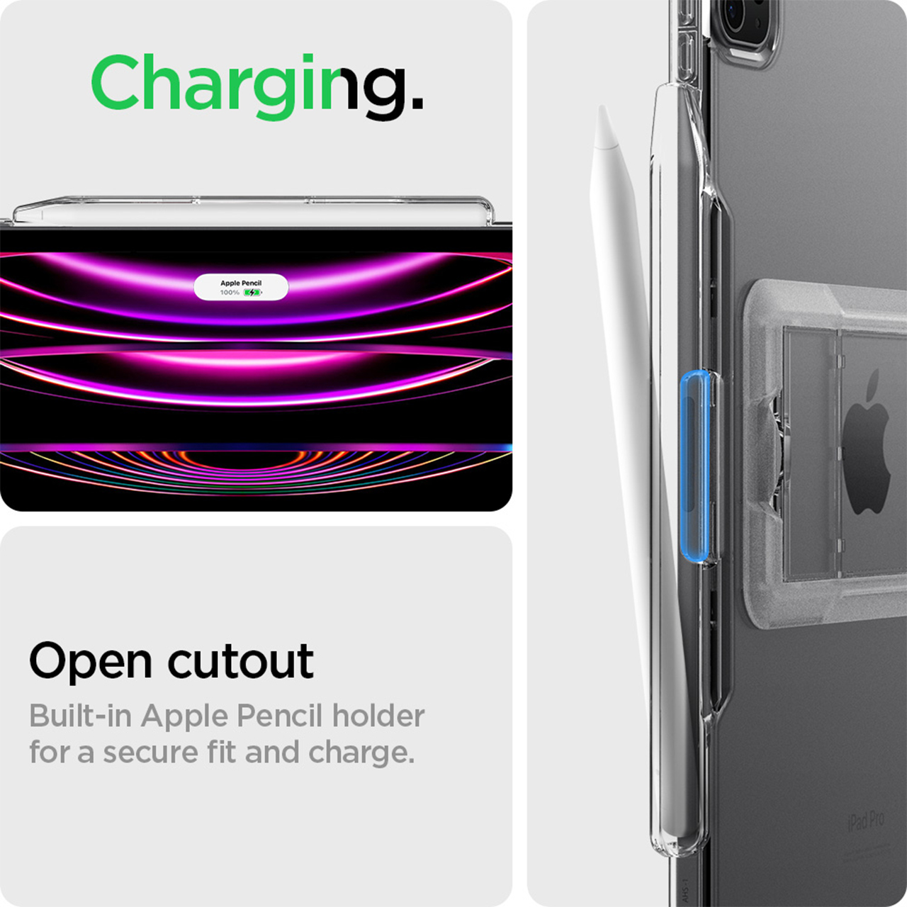 Spigen iPad Pro 11" (2022 / 2021 / 2020 / 2018) Case Flip Cover Air Skin Hybrid S - Crystal Clear ACS05448