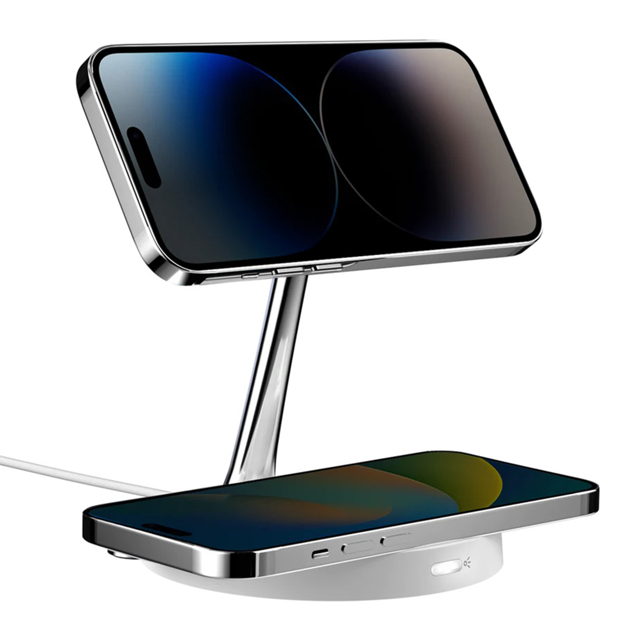 Magnetic Wireless Charging SwitchEasy MagPower 2 in 1 Stand Dock Pad