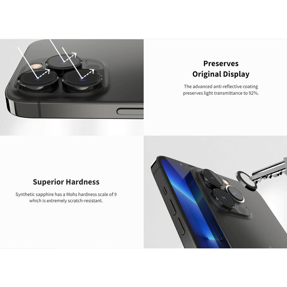 Camera Lens iPhone 13 Pro Max Mini SwitchEasy LenShield S Sapphire