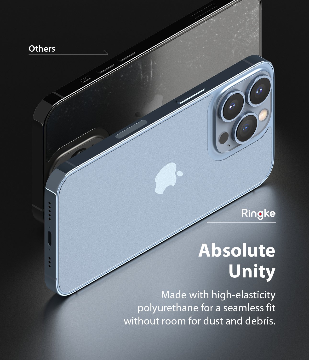 Skin Belakang iPhone 13 Pro Max Mini Ringke ID Back Protector Matte